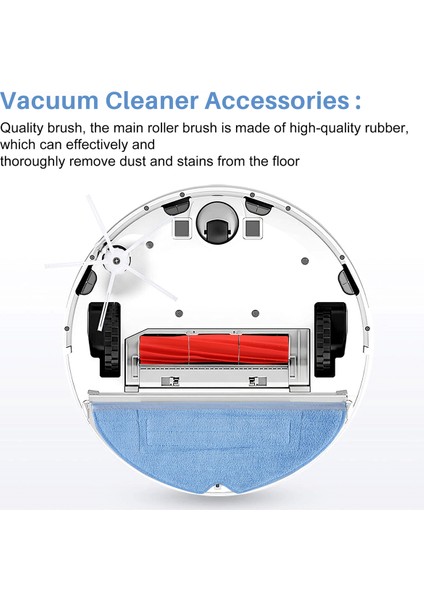 Roborock S7 S7 Plus T7S T7S Plus Robot Süpürge Için Ana Yan Fırça, Paspas Pedleri, Hepa Filtreleri ile Aksesuar Kiti (Yurt Dışından) indirimleri
