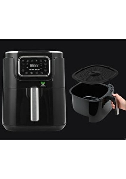 Airfryer 5 Lt Sepetli Yağsız Fritöz fırsatları