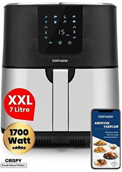 Crispy Airfryer Sıcak Hava Fritözü