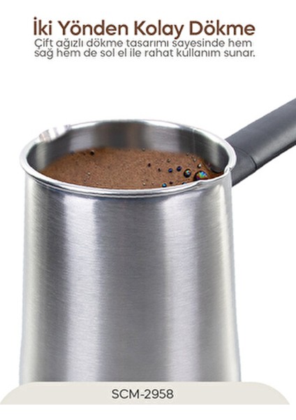 SCM-2958 Inox Elektrikli Cezve modelleri