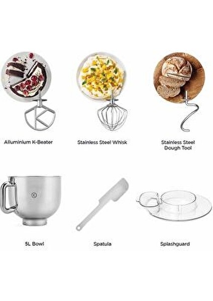kMix Mutfak Şefi Stand Mikser 5 Lt - KMX750CR