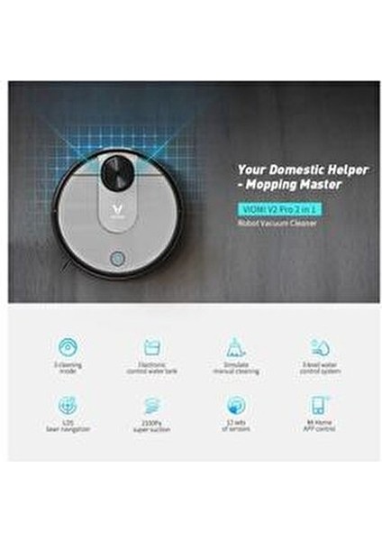 V2 Pro Akıllı Robot Süpürge
