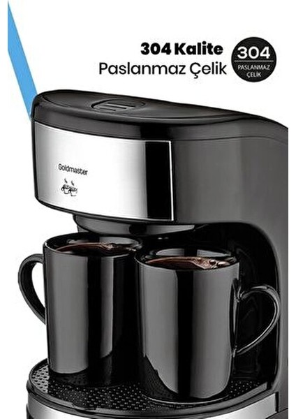 Coffee Smart IN-6300 Filtre Kahve Makinası - Siyah