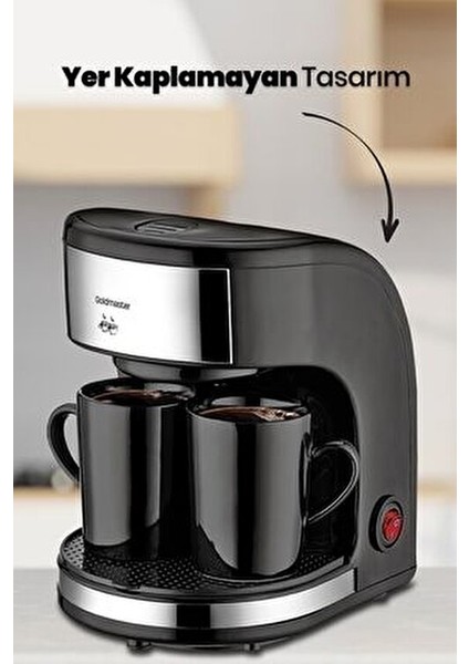 Coffee Smart IN-6300 Filtre Kahve Makinası - Siyah