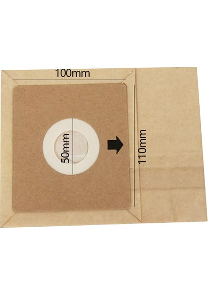Electrolux/philips/sharp/samsung/pensonic Elektrikli Süpürge Yedek Kağıt Toz Torbaları 110MMX100MM Için 15 Adet (Yurt Dışından) modelleri