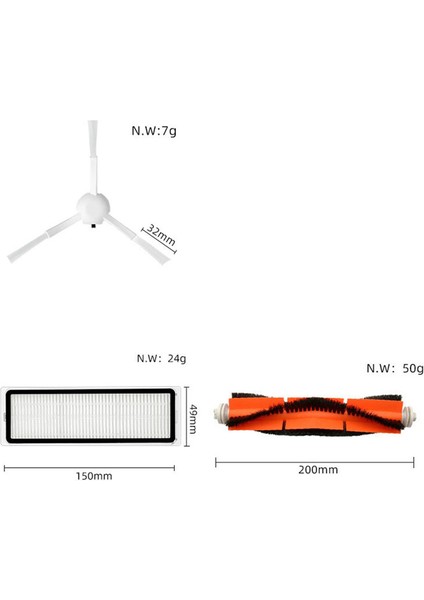 Mijia B101CN Aksesuarları Paspas Hepa Filtre Toz Torbası Dreame L10S Mıjıa Omni 1s B113CN,B116 Yedek Parça (Yurt Dışından) indirimleri