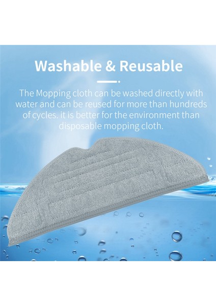 Roborock S8 Pro Ultra / S8+/ S8 Plus / S8 / G20 Elektrikli Süpürge Parçaları Için 9 Adet Aksesuar Yıkanabilir Çift Titreşimli Paspas (Yurt Dışından) modelleri