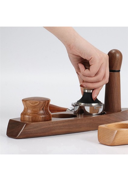 58 mm Ceviz Ağacı Kahve Tozu Çekiç Tabanlı Kahve Filtresi Ekran Tutucu Kahve Makinesi Destek Tabanı Rafı Kahve Aksesuarları (Yurt Dışından) fırsatları