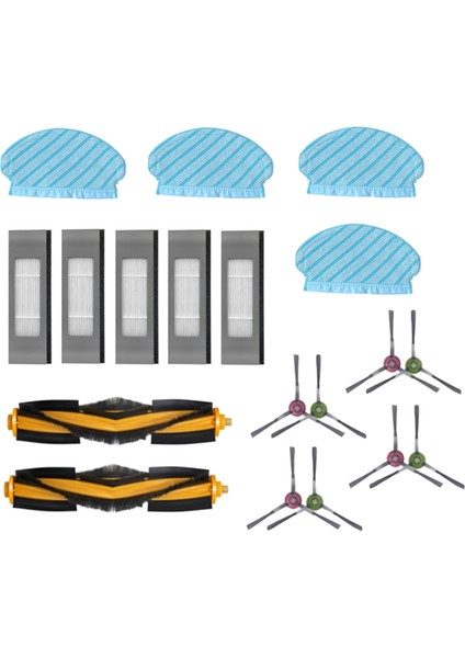Ecovacs Deebot Ozmo 920 950 T5 Elektrikli Süpürge Aksesuarları Filtre Yan Fırça Ana Fırça Paspas Yedek Parçaları (Yurt Dışından) modelleri