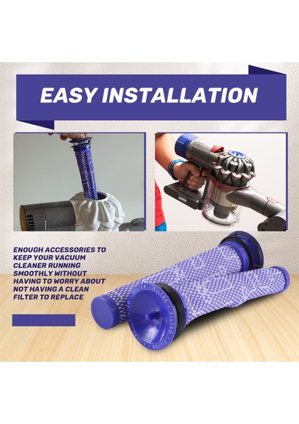 Dyson-Vacuum Filtresi Için 4 Parçalı Yedek Ön Filtre, Dyson V6 V7 V8 Serisiyle Uyumludur ve Parçanın Yerini Alır (Yurt Dışından) indirimleri