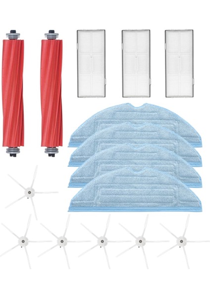 Roborock S7 S7 Plus T7S T7S Plus Robot Süpürge Için Ana Yan Fırça, Hepa Filtreleri, Paspas Pedleri ve Daha Fazlası Için Aksesuar Seti (Yurt Dışından)