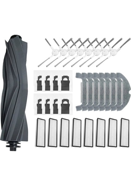 Dreame D10 Plus Gen 2 Elektrikli Süpürge Parçaları Ana Yan Fırça Paspas Bezi Hepa Filtre Toz Torbası Aksesuarları (Yurt Dışından)