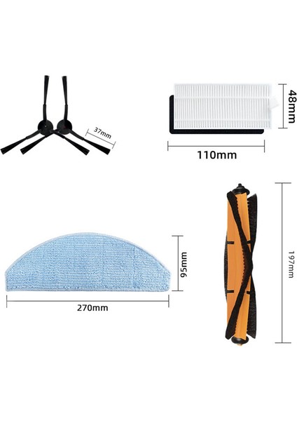 Xiaomi Lydsto G2 Ana Yan Fırça Hepa Filtre Paspas Bezleri Bez Toz Torbası Yedek Robot Süpürgeler Aksesuar Yedek Parça (Yurt Dışından) fırsatları