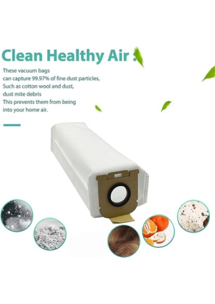 Dreame Z10 Istasyon Robot Süpürge Toz Torbası Için 8 Adet Toz Torbası Yedek Parçalar Dokumasız Çöp Torbası (Yurt Dışından) modelleri