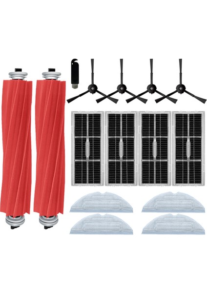 Roborock S7 Maxv S7 Maxv Plus S7 Maxv Ultra G10S Pro Robot Süpürge Aksesuarları Için Silindir Yan Fırça Filtre Paspas Toz Torbası (Yurt Dışından)