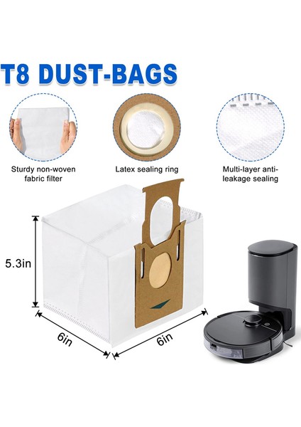 Ecovacs T8 T8AIVI T8MAX N8PRO Elektrikli Süpürge Aksesuarları Için Yedek Parçalar Ana Fırça Yan Fırça Hepa Filtresi (Yurt Dışından) modelleri