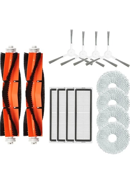 Xiaomi Robot Süpürge S10+ / S10 Plus B105 Yedek Parça Aksesuarları Ana Yan Fırça Hepa Filtre Paspas Bezi Bezi (Yurt Dışından)