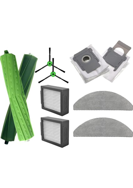 Irobot Roomba Combo I5 / I5+ / J5 / J5+ Robot Süpürge Aksesuarları Ana Fırça Hepa Filtre Paspas Toz Torbası (Yurt Dışından)