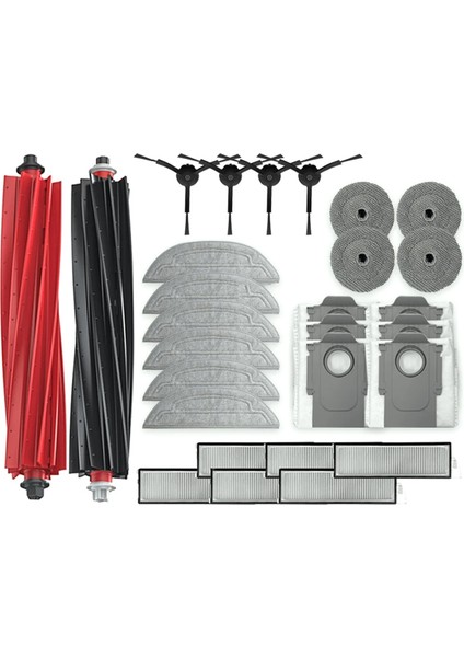Roborock S8 Maxv Ultra Robot Süpürge Yedek Parçaları Paspas Bezleri Hepa Filtreleri Toz Torbaları Aksesuarları (Yurt Dışından)