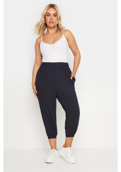 Büyük Beden Paçası ve Beli Lastik Detaylı Cepli Jogger Pantolon 303210 fiyatları