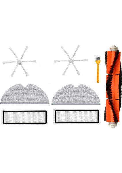 Xiaomi Mi Vakumlu Paspas 2 STYTJ03ZHM Robot Süpürge Ana Yan Fırça Filtre Paspas Bezi Için 8 Adet Yedek Aksesuar (Yurt Dışından)