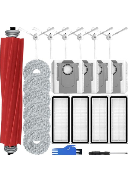 Roborock Q Revo S/qrevo Maxv/qrevo Pro/qrevo Plus Robot Süpürge Parçaları Için Yedek Aksesuar Seti (Yurt Dışından)