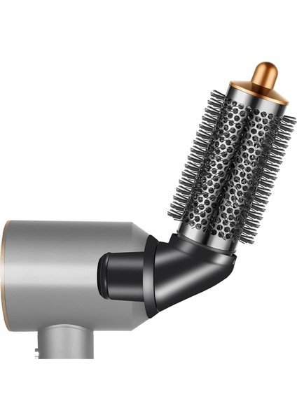 Dyson Airwrap Için Yuvarlak Fırça Ataşmanı ve Dyson Saç Kurutma Makinesi Aksesuarları Için Adaptör, Yuvarlak Hacim Veren Fırça Altın (Yurt Dışından)