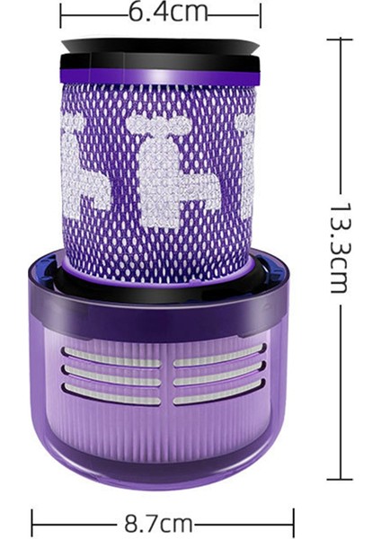 Dyson V12 Elektrikli Süpürgeler Için 2 Parça Filtre Değişimi, 971517-01 Parçasıyla Karşılaştırın (Yurt Dışından) fiyatları