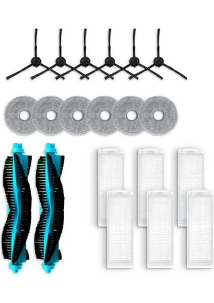 Cecotec Conga 11090 Spin Revolution Elektrikli Süpürge Ana Yan Fırça Hepa Filtre Paspas Pedi Için Yedek Parçalar (Yurt Dışından)