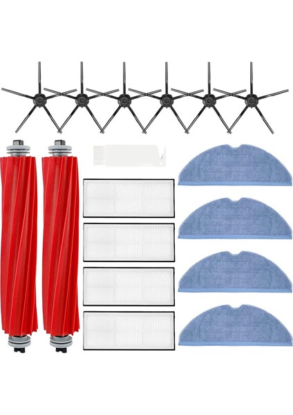 Xiaomi Roborock S7 S7+ S7 Maxv, S7 Maxv Plus T7S T7 Plus T7S Plus Ana Yan Fırça Hepa Filtre Paspas Bezi Yedek Parçaları (Yurt Dışından)