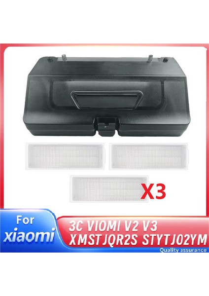 Xiaomi Robot Süpürge Mop 2s 3c Vıomı V2 V3 XMSTJQR2S STYTJ02YM Elektrikli Süpürge Yedek Parçası Için 2'si 1 Arada Su Tankı Toz Kutusu (Yurt Dışından)