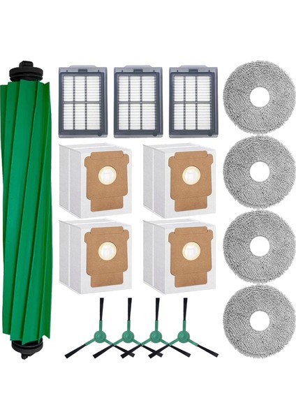 Irobot Roomba Plus 505 COMBO/405 Combo Robot Süpürge Yedek Parçaları, Ana Fırça Filtreleri Için 16 Parça Aksesuar Kiti (Yurt Dışından)