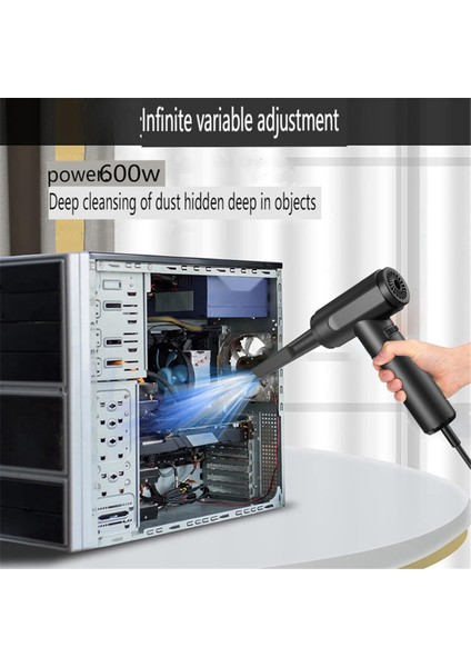 Yüksek Güçlü Kablolu Toz Üfleyici Mini Bilgisayar Ana Bilgisayar Klavye Toz Toplayıcı El Tipi Ev Tipi Üfleyici Abd Fişi (Yurt Dışından)