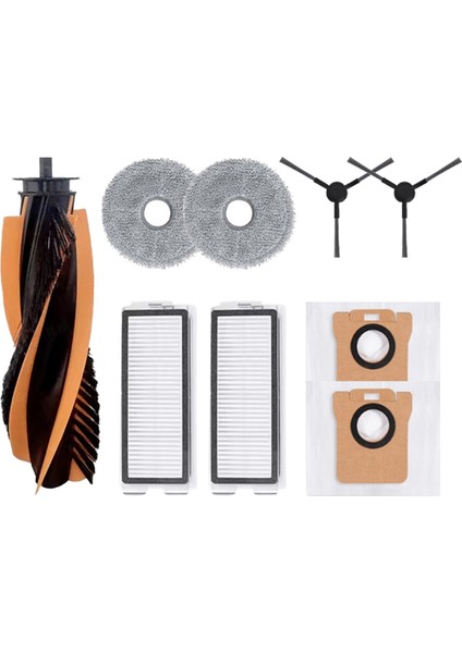 Jonr P20 Pro / T5 Pro Robot Süpürge Aksesuarları - Ana Fırça, Yan Fırçalar, Hepa Filtreler, Paspas Bezleri Dahil (Yurt Dışından)