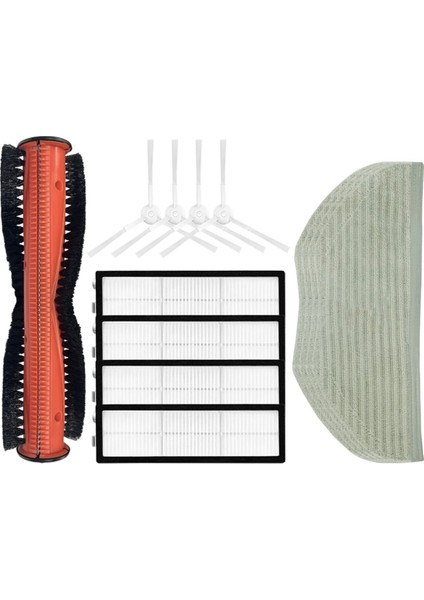 Xiaomi S10T STFCR01SZ Robot Süpürge Ana Yan Fırça Hepa Filtre Paspas Bezleri Yedek Parça Aksesuarları (Yurt Dışından)