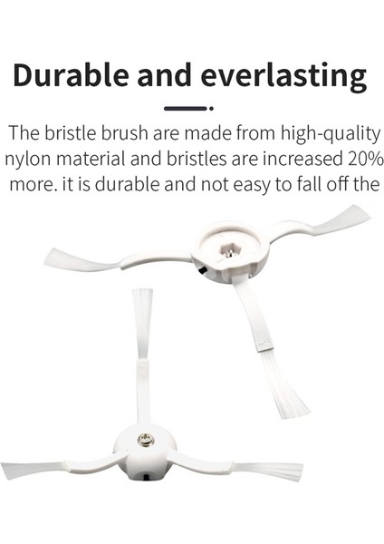 Xiaomi Mijia SDJQR01RR 1s / S50 S55 T6 T7 P50 Elektrikli Süpürge Parçaları Ev Temizliği Için 12 Adet Yan Fırça (Yurt Dışından) indirimleri