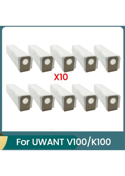 Uwant V100/K100 Elektrikli Süpürge Aksesuarları Yedek Parçaları Için Toz Torbası Çöp Torbası 10 Adet (Yurt Dışından)