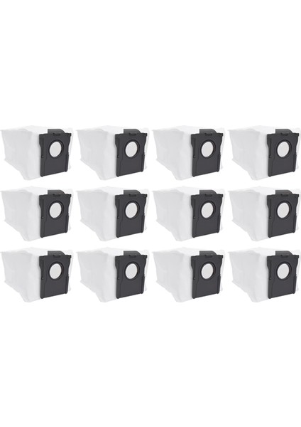 Dreame Bot X40 / X40 Pro / X40 Ultra Elektrikli Süpürge Için 12 Adet Toz Torbası Yedek Parçası Dokumasız Çöp Torbaları (Yurt Dışından)