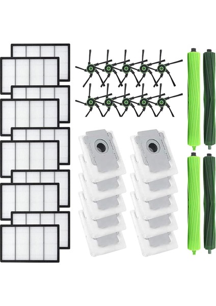 Irobot Roomba S9 (9150) S9+ S9 Plus (9550) S Serisi Elektrikli Süpürge Ana Yan Fırça Hepa Filtre Yedek Parçaları (Yurt Dışından)