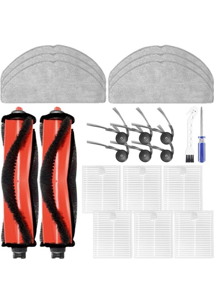 Roborock Q7 M5 Robot Süpürge Parçaları Için Yedek Aksesuar Seti Ana Yan Fırça Hepa Filtreleri Paspas Pedleri (Yurt Dışından)