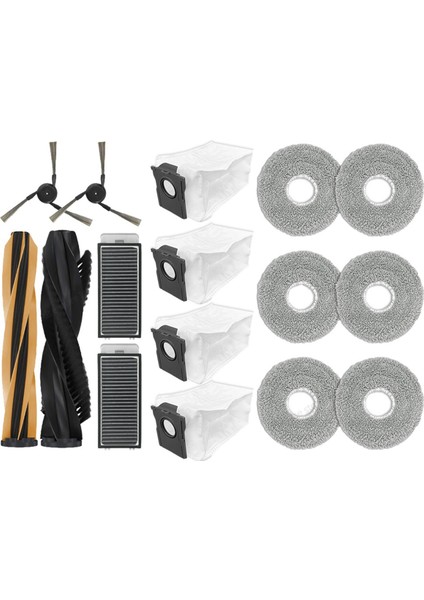 Dreame X50S/L50/L40S Pro Ultra Süpürge Robotu Yedek Parçaları Ana Yan Fırça Paspas Bezi Toz Torbası Filtre Aksesuarları (Yurt Dışından)