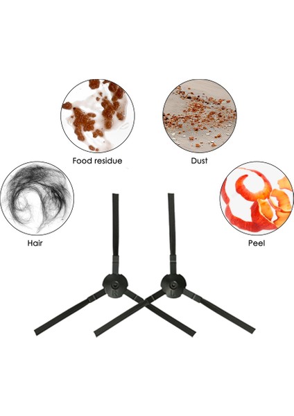 Ilife V9 / V9 Pro / G9 / G9 Pro Robot Süpürge Parçalarının Değiştirilmesi Için 12 Adet Yan Fırça (Yurt Dışından) modelleri