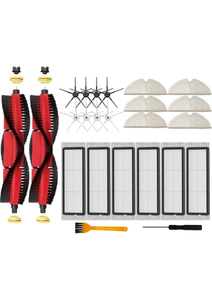 Roborock S5 Max S6 Maxv S6 Saf E4 E5 Robotlu Süpürge Ana Yan Fırça Hepa Filtre Paspas Yedek Parçalar (Yurt Dışından)