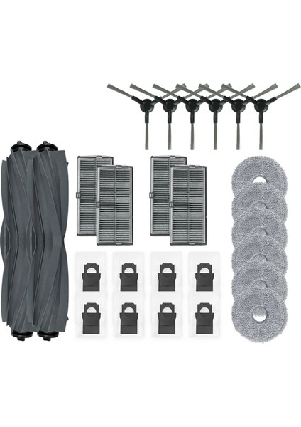 Dreame X30 Ultra / Pro Ultra / Pro Plus Yedek Parça Aksesuarları Silindir Yan Fırça Hepa Filtre Paspas Bezi Toz Torbası (Yurt Dışından) indirimleri
