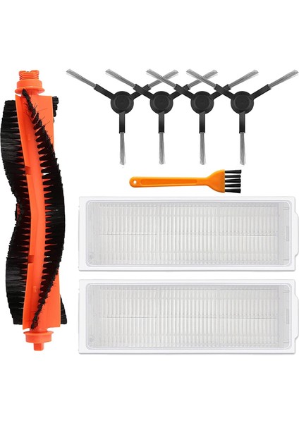 Mijia XMSTJQR2S Elektrikli Süpürge Aksesuarları Için Uyumlu Yedek Parçalar Ana Fırça Yan Fırça Hepa Filtresi (Yurt Dışından)