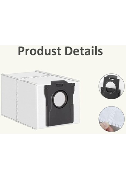 Dreame X40 Ultra L10S Pro Ultra Heat X30 Ultra Elektrikli Süpürge Yedek Parçalarına Uygun 20 Adet Paspas Bezi ve Toz Torbası (Yurt Dışından) fırsatları