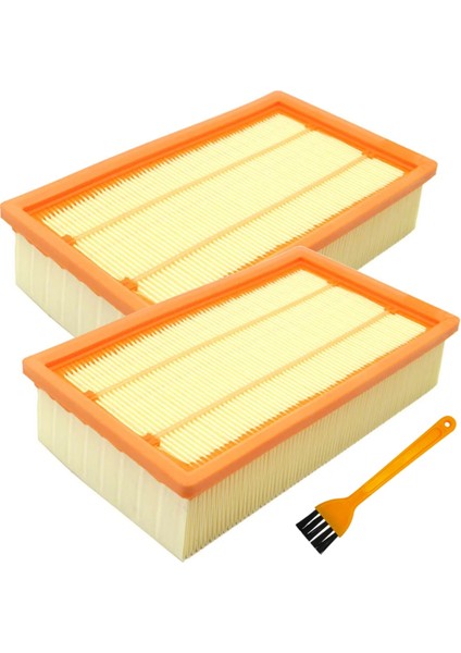 Karcher NT25, NT35, NT360, NT45/1, NT55/1, NT361, NT561, NT611 Elektrikli Süpürge Filtresi Için 2 Adet Yedek Hepa Filtresi (Yurt Dışından)