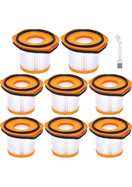 Shark WS620 WS632 WS630 Filtresi Için 8'li Paket Vakum Filtresi Yedeği, Shark Wandvac Sistemi WS633 ile Uyumlu (Yurt Dışından)