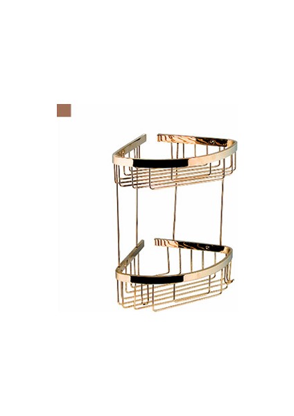 Paslanmaz Altın İkili Banyo Rafı Süngerlik fiyatları