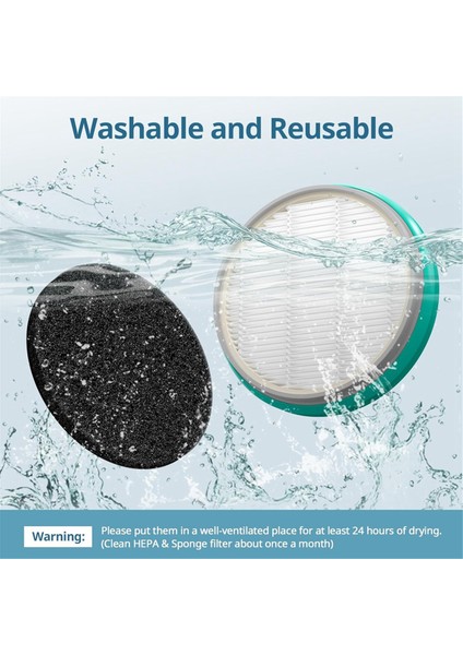 Neakasa/neabot P1 Pro Evcil Hayvan Bakım Seti ve Elektrikli Süpürge Için Hepa Filtre Sünger Yedek Aksesuarları (2 Hepa Filtre + 6 Sünger) (Yurt Dışından) fiyatları